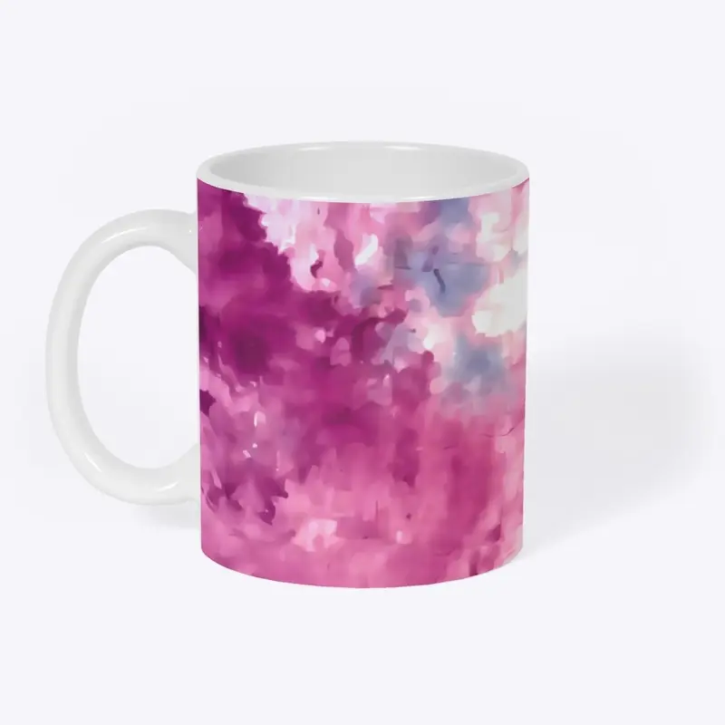 Ice Dyed Fuchsia and Blue